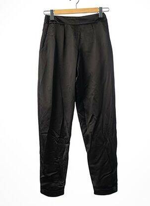 Pantalon droit taille à pinces taille haute noir NINA RICCI femme