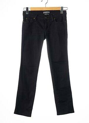 Pantalon 7/8 stretch taille basse bleu MC QUEEN femme
