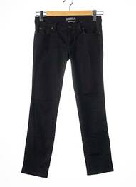 Pantalon 7/8 stretch taille basse bleu MC QUEEN femme