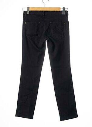 Pantalon 7/8 stretch taille basse bleu MC QUEEN femme