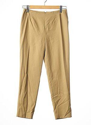 Pantalon 7/8 taille haute taille haute beige ALEXANDER MCQUEEN femme