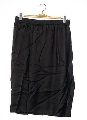 Jupe mi-longue coupe droite noir LANVIN femme