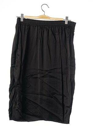 Jupe mi-longue coupe droite noir LANVIN femme