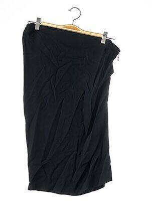 Jupe mi-longue fermeture zip latéral bleu LANVIN femme