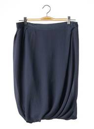 Jupe mi-longue taille normale bleu LANVIN femme