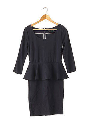 Robe mi-longue manches 3/4 manches 3/4 bleu ALICE+OLIVIA femme