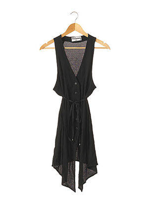 Gilet sans manche fermeture boutonnée sur le devant noir MIMSY femme