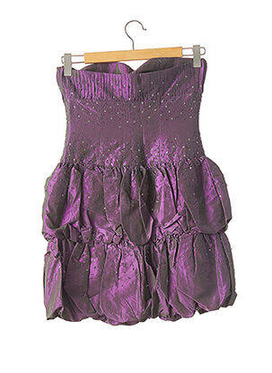 Robe mi-longue sans manche sans manche violet NOLY FUENTES femme