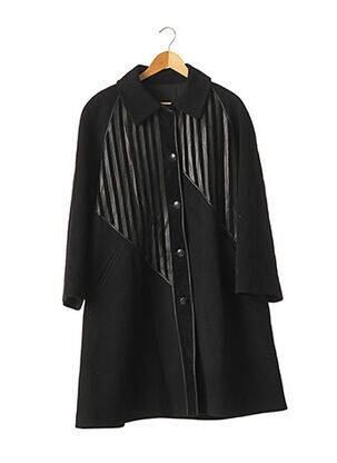 Manteau long noir BALLY pour femme