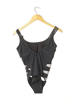 Maillot de bain 1 pièce stretch haut soutien-gorge moulé noir ZEKI femme