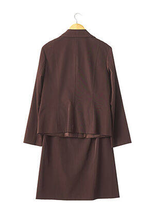 Ensemble jupe coupe droite marron LAUREL femme