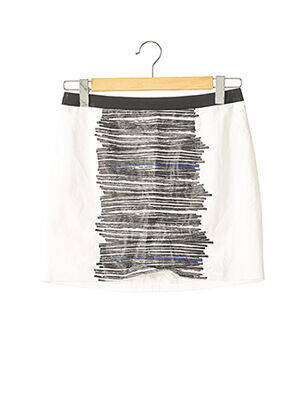 Mini-jupe doublure blanc PAULE KA femme