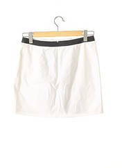 Mini-jupe blanc PAULE KA pour femme seconde vue