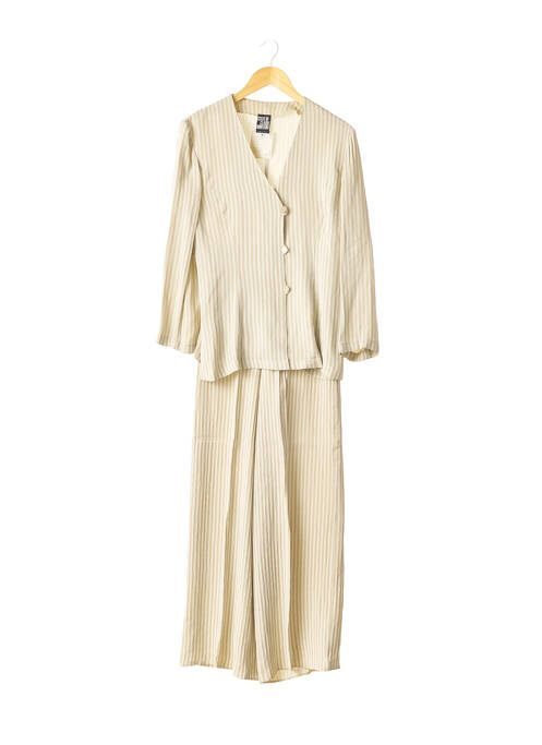 Ensemble pantalon manches longues beige STATE OF CLAUDE MONTANA femme