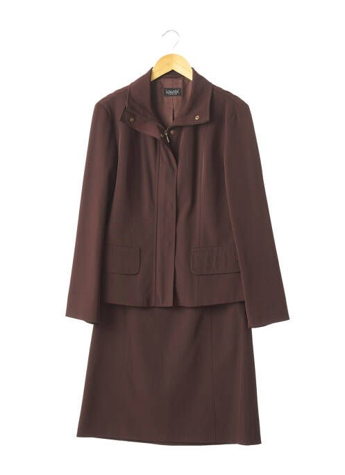 Ensemble jupe coupe cintrée marron LAUREL femme