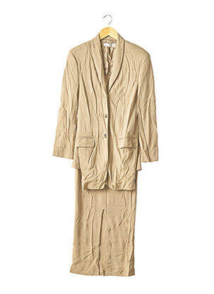 Ensemble jupe coupe cintrée beige NICOLE FARHI femme