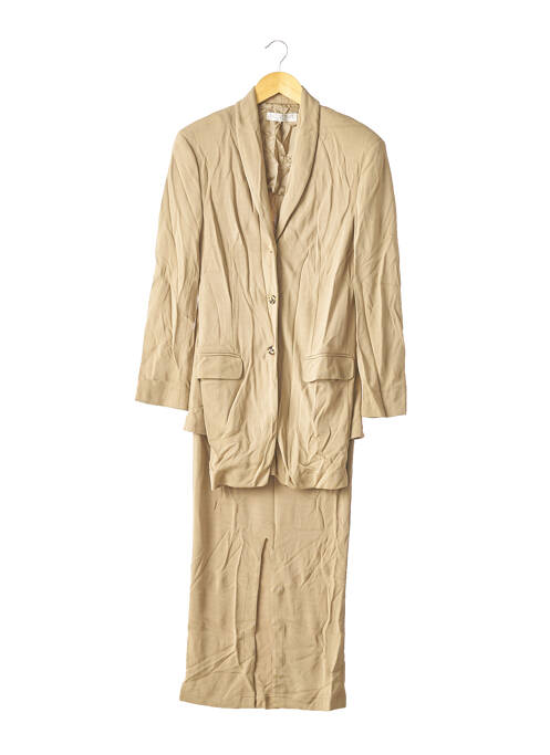 Ensemble jupe type de veste chic beige NICOLE FARHI femme