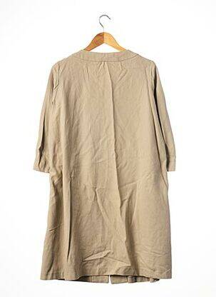 Manteau long poches sans capuche beige COMPTOIR DES COTONNIERS femme
