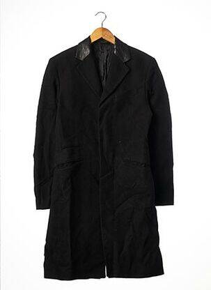 Manteau long coupe cintrée sans capuche noir MONTGOMERY femme