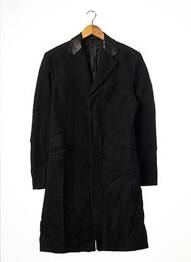 Manteau long coupe cintrée sans capuche noir MONTGOMERY femme