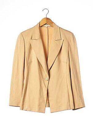 Veste chic fermeture boutonnée sur le devant beige CAPUCINE PUERARI femme