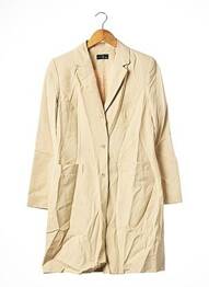 Trench poches sans capuche beige TF ATELIER femme