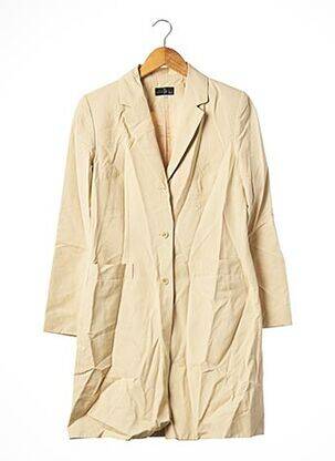 Trench poches sans capuche beige TF ATELIER femme