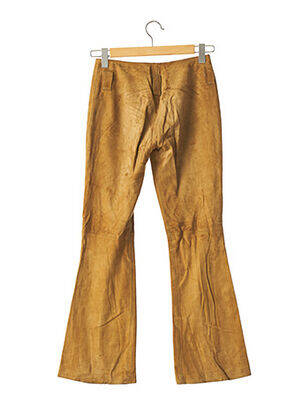 Pantalon flare stretch taille haute marron SHANA MOON femme