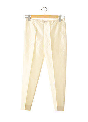 Pantalon 7/8 coupe cigarette taille normale beige P.A.R.O.S.H. femme