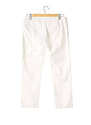 Pantalon 7/8 tissage popeline taille basse blanc J BRAND femme