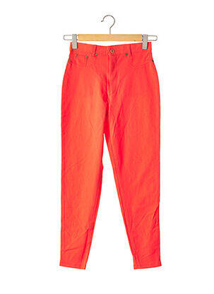 Jegging tissage jersey taille haute orange VERTIGO femme