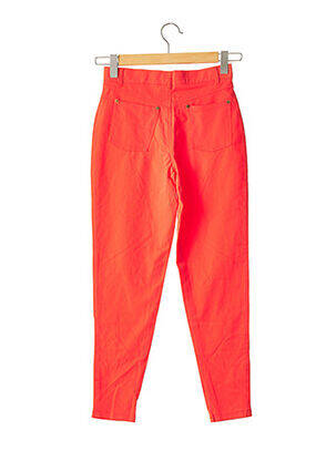 Jegging tissage jersey taille haute orange VERTIGO femme