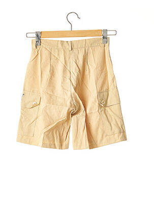 Bermuda taille à pinces taille haute beige GEORGYA STUDIO femme