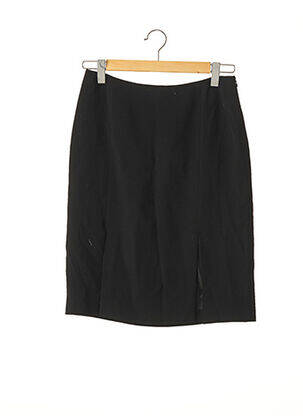 Jupe mi-longue taille à pinces noir CARACTERE femme