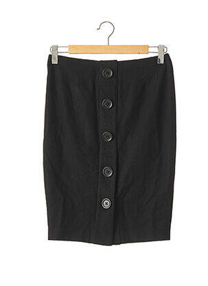 Jupe mi-longue taille à pinces noir MANOUKIAN femme