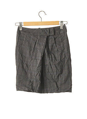 Jupe courte taille à pinces gris SINEQUANONE femme