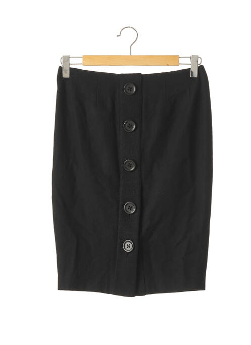 Jupe mi-longue taille à pinces noir MANOUKIAN femme