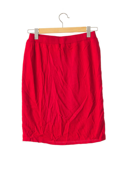 Jupe mi-longue rouge MADELEINE pour femme