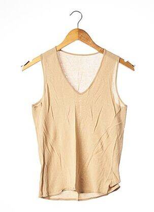 Pull coupe cintrée sans manche beige ALDO MARTIN'S femme