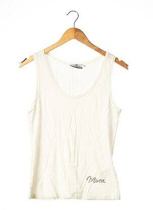 Débardeur stretch sans manche beige ALFAKAPPA femme
