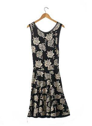 Robe pull col v sans manche noir ZAC POSEN femme