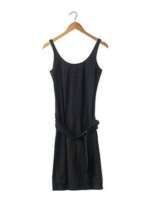 Robe mi-longue sans manche sans manche noir PAULE KA femme