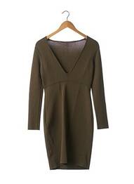 Robe pull col v manches longues vert BARBARA BUI femme