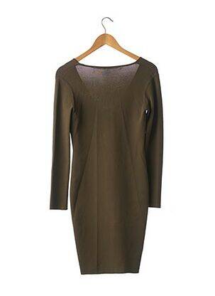 Robe pull col v manches longues vert BARBARA BUI femme