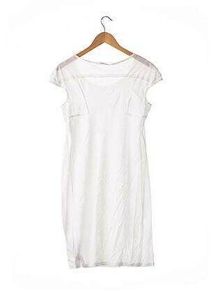Robe courte manches courtes manches courtes blanc MARITHE & FRANCOIS GIRBAUD femme