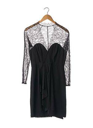 Robe courte manches longues manches longues noir CATHERINE MALANDRINO femme