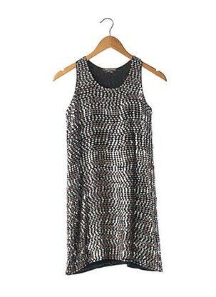 Robe courte sans manche sans manche gris DINO E LUCIA femme