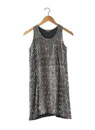 Robe courte sans manche sans manche gris DINO E LUCIA femme