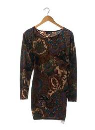 Robe courte manches longues manches longues marron IRIE femme