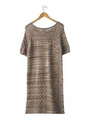 Robe pull gris #OOTD pour femme seconde vue